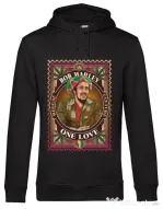Hanorac barbat cu gluga Bob Marley Negru