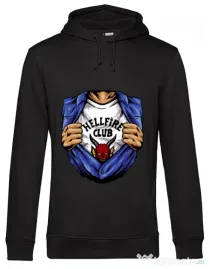 Hanorac barbat cu gluga Release My Superpower Negru