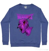 Bluza personalizata barbat HEADSHOT Albastru melanj