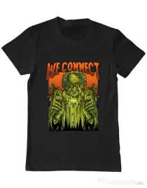 Tricou personalizat barbat WE CONNECT Negru