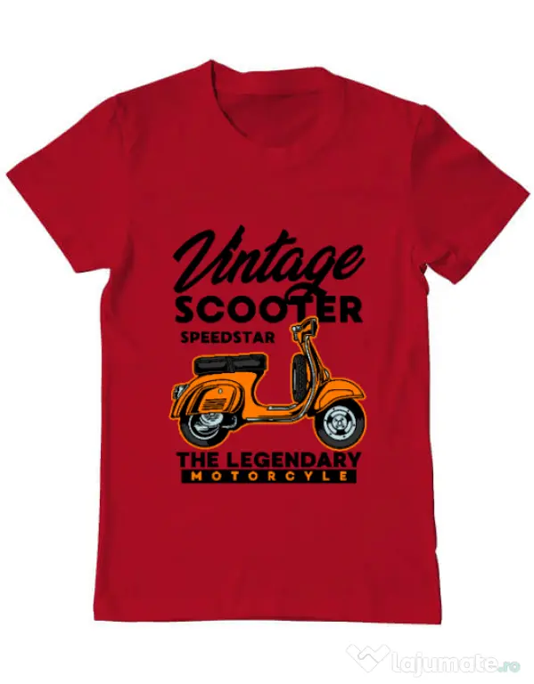 Tricou personalizat barbat SCOOTER SPEEDSTAR Rosu