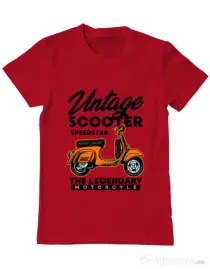 Tricou personalizat barbat SCOOTER SPEEDSTAR Rosu