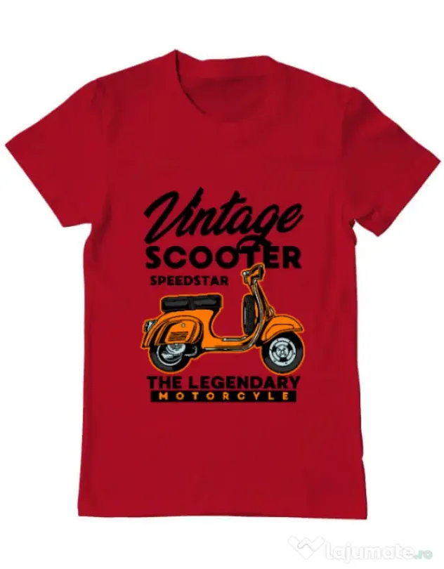 Tricou personalizat barbat SCOOTER SPEEDSTAR Rosu