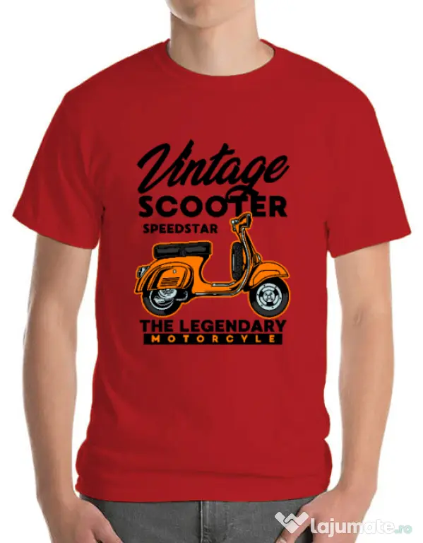 Tricou personalizat barbat SCOOTER SPEEDSTAR Rosu