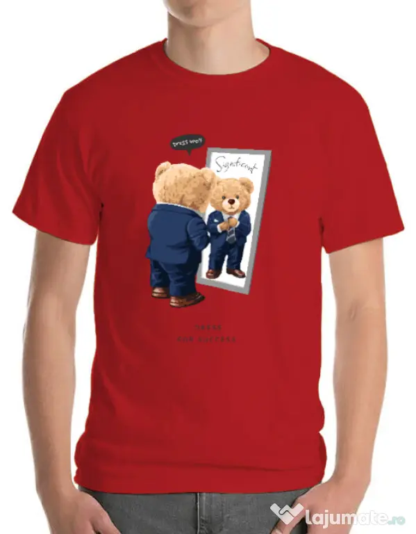 Tricou personalizat barbat Dress for success Rosu