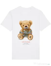 Tricou STANLEY STELLA barbat Cute hostage Alb