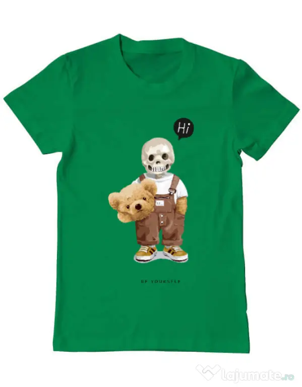 Tricou personalizat barbat Be yourself Verde mediu