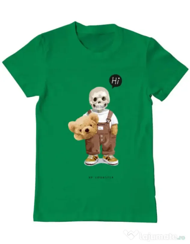 Tricou personalizat barbat Be yourself Verde mediu