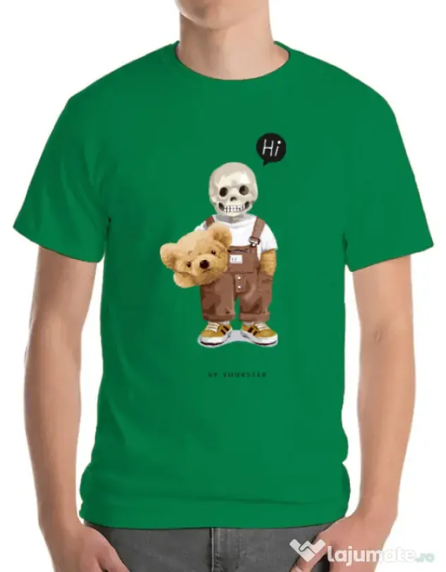 Tricou personalizat barbat Be yourself Verde mediu