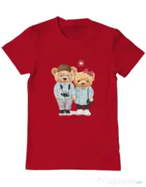 Tricou personalizat barbat Cute Couple Rosu