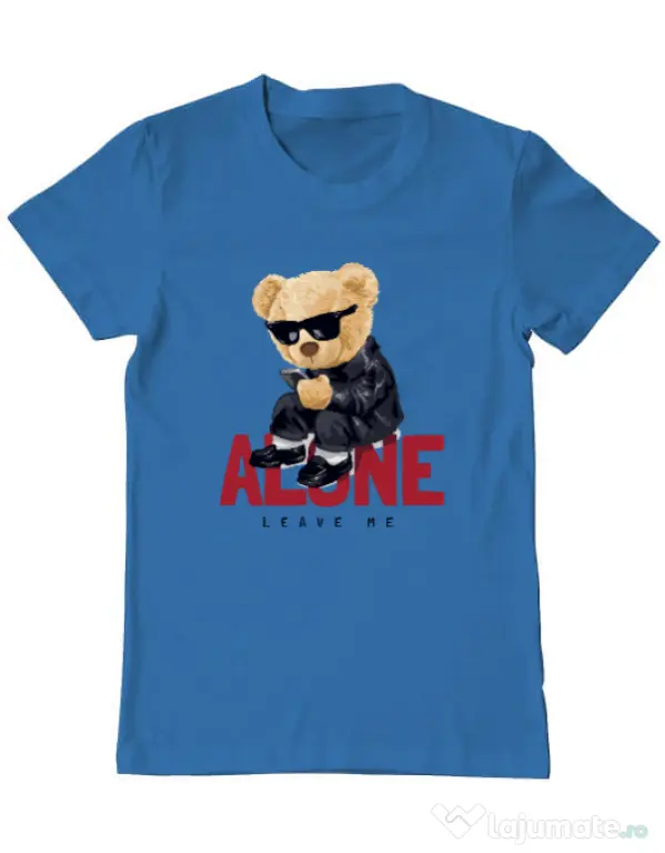 Tricou personalizat barbat Leave Me Albastru azuriu