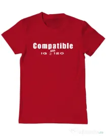 Tricou personalizat barbat IQ tricou cu mesaj | CreativeSheep Rosu
