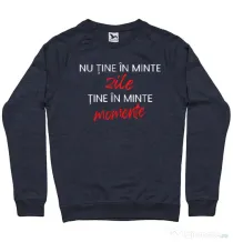 Bluza personalizata barbat Nu Tine In Minte Zile Denim inchis