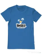 Tricou personalizat barbat Insula Albastru azuriu