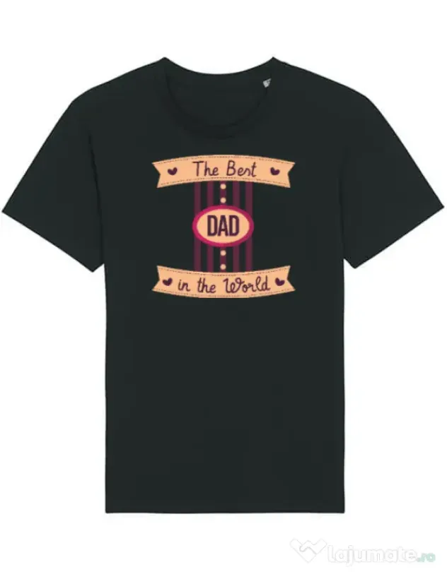 Tricou STANLEY STELLA barbat The best Dad Negru