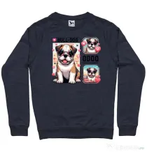 Bluza personalizata barbat BULLDOG 15 Denim inchis