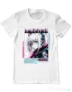 Tricou personalizat barbat LOST IN THE NEON CITY Alb