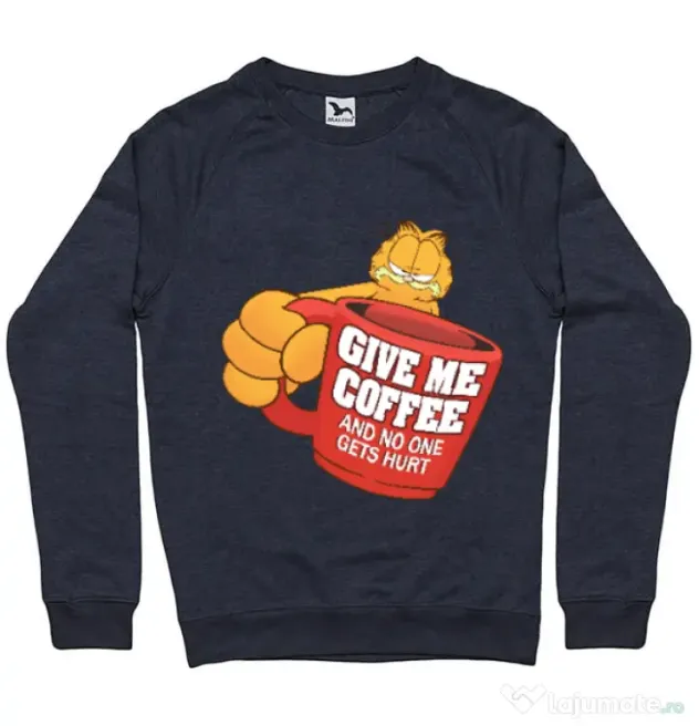 Bluza ADLER barbat Give me coffee Denim inchis