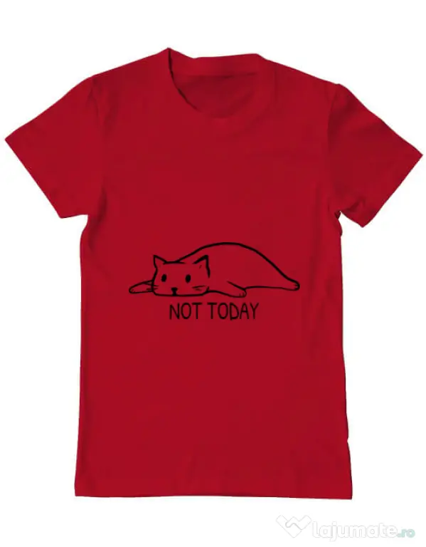 Tricou ADLER barbat Not today Rosu