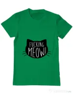 Tricou ADLER barbat Fucking meow Verde mediu