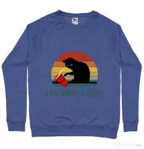Bluza ADLER barbat I do what i want Albastru melanj