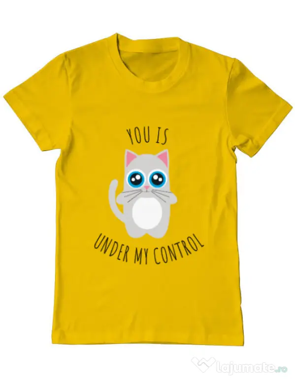 Tricou ADLER barbat Under my control Galben