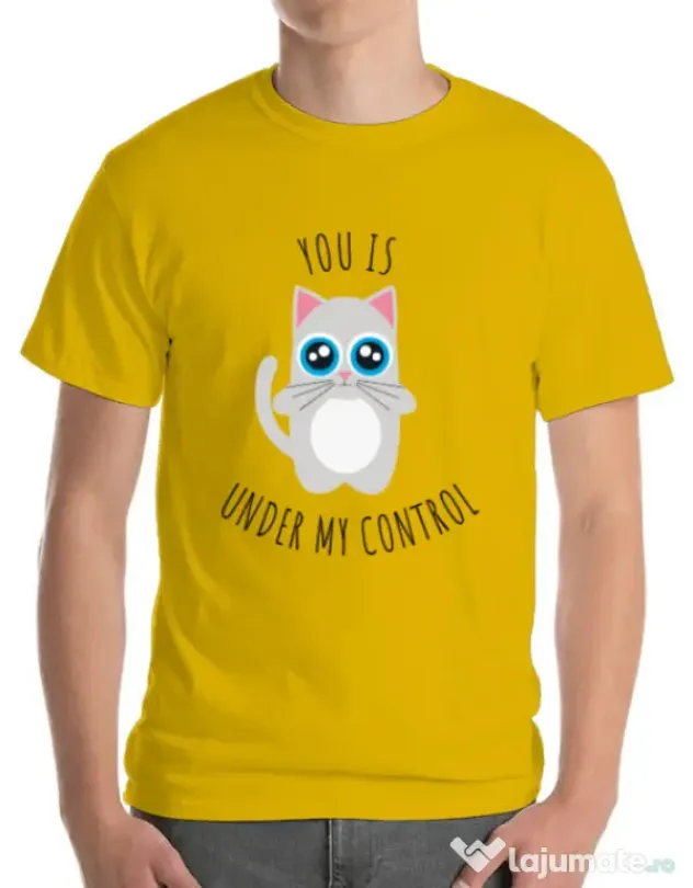 Tricou ADLER barbat Under my control Galben