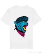 Tricou STANLEY STELLA barbat Cat Punk Alb