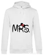 Hoodie barbat cu gluga Mrs Minnie Alb