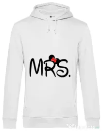 Hoodie barbat cu gluga Mrs Minnie Alb