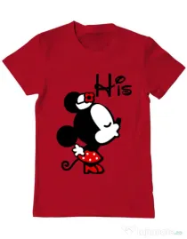 Tricou ADLER barbat His Minnie Rosu