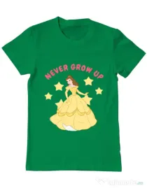 Tricou ADLER barbat Never grow up Verde mediu