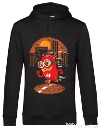 Hoodie barbat cu gluga Flash minion Negru