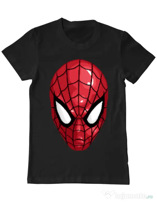Tricou ADLER barbat Spiderman mask Negru