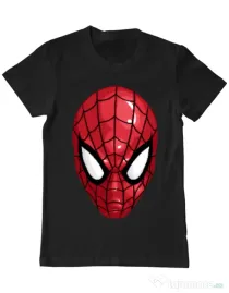 Tricou ADLER barbat Spiderman mask Negru