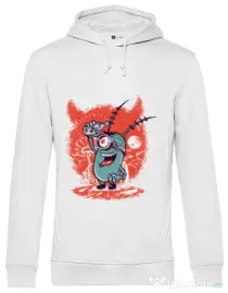 Hoodie barbat cu gluga Plankton Alb
