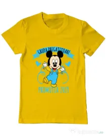 Tricou ADLER barbat Absolvire Mickey Mouse Galben