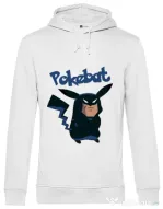 Hoodie barbat cu gluga Pokebat Alb