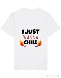 Tricou STANLEY STELLA barbat I just wanna chill Alb
