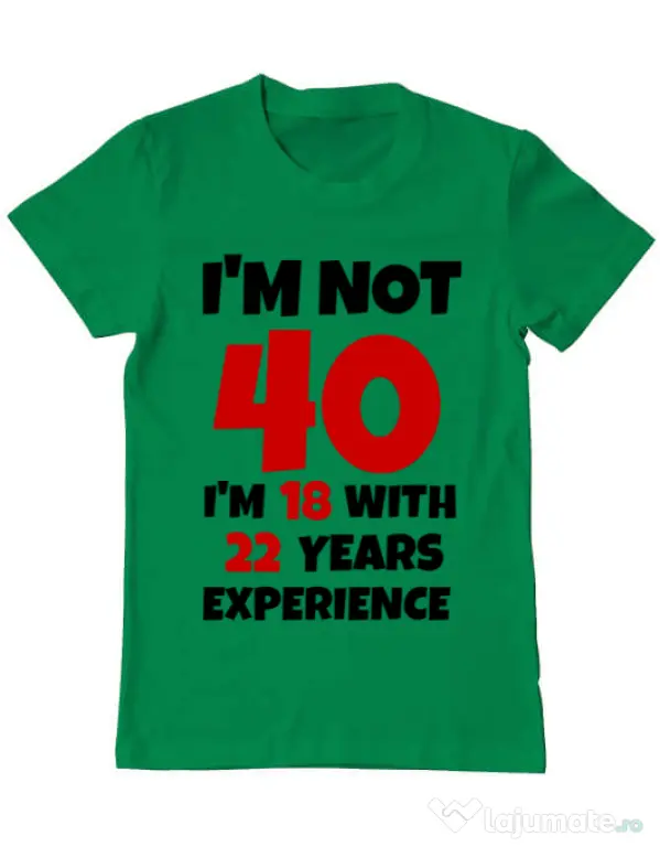 Tricou ADLER barbat 40 ani Birthday verde
