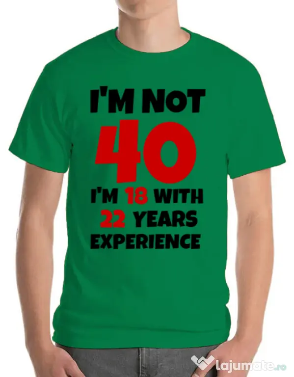 Tricou ADLER barbat 40 ani Birthday verde