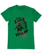 Tricou ADLER barbat The lone wolf Verde mediu