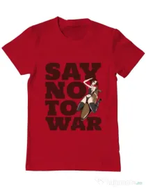 Tricou ADLER barbat Say no to war Rosu