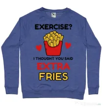 Bluza ADLER barbat Exercise extra fries Albastru melanj