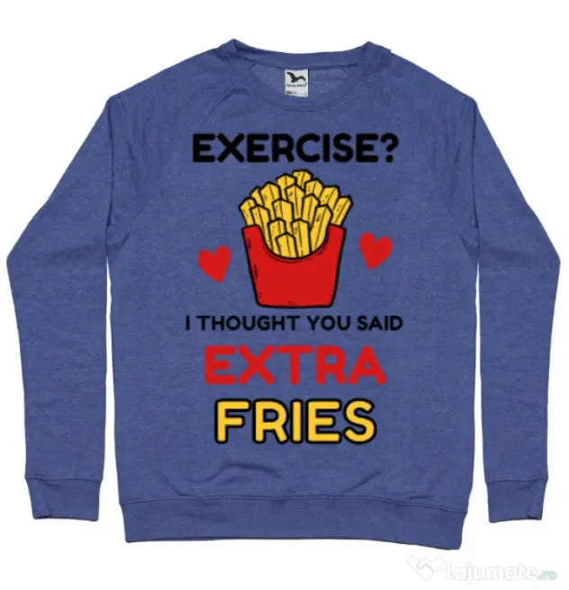 Bluza ADLER barbat Exercise extra fries Albastru melanj