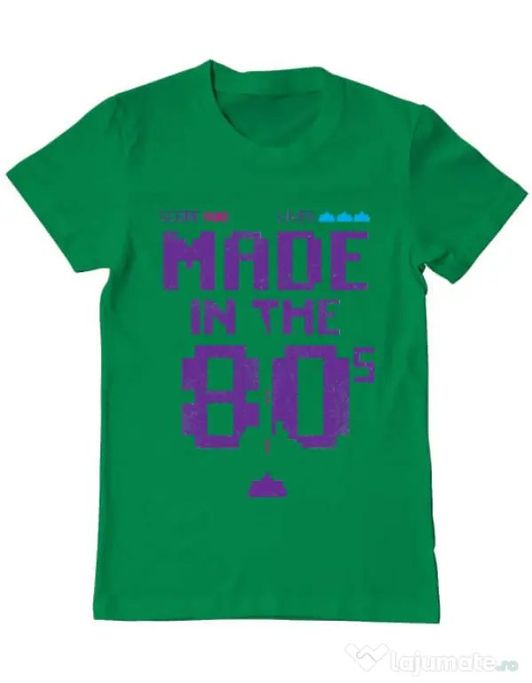 Tricou ADLER barbat Made in the 80s Verde mediu