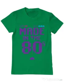 Tricou ADLER barbat Made in the 80s Verde mediu