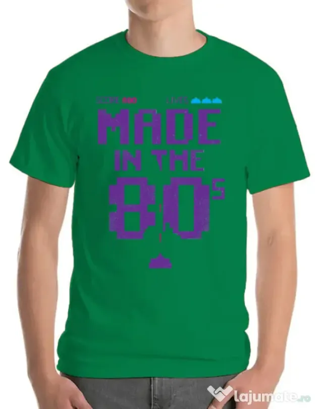 Tricou ADLER barbat Made in the 80s Verde mediu