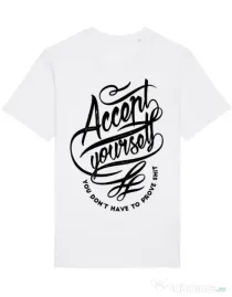 Tricou STANLEY STELLA barbat Accept Yourself Alb