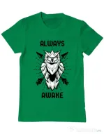 Tricou ADLER barbat Always awake Verde mediu